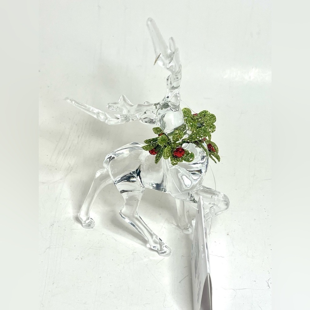Ganz Kissing Krystals Krystal Mistletoe Reindeer - Picture 3 of 5